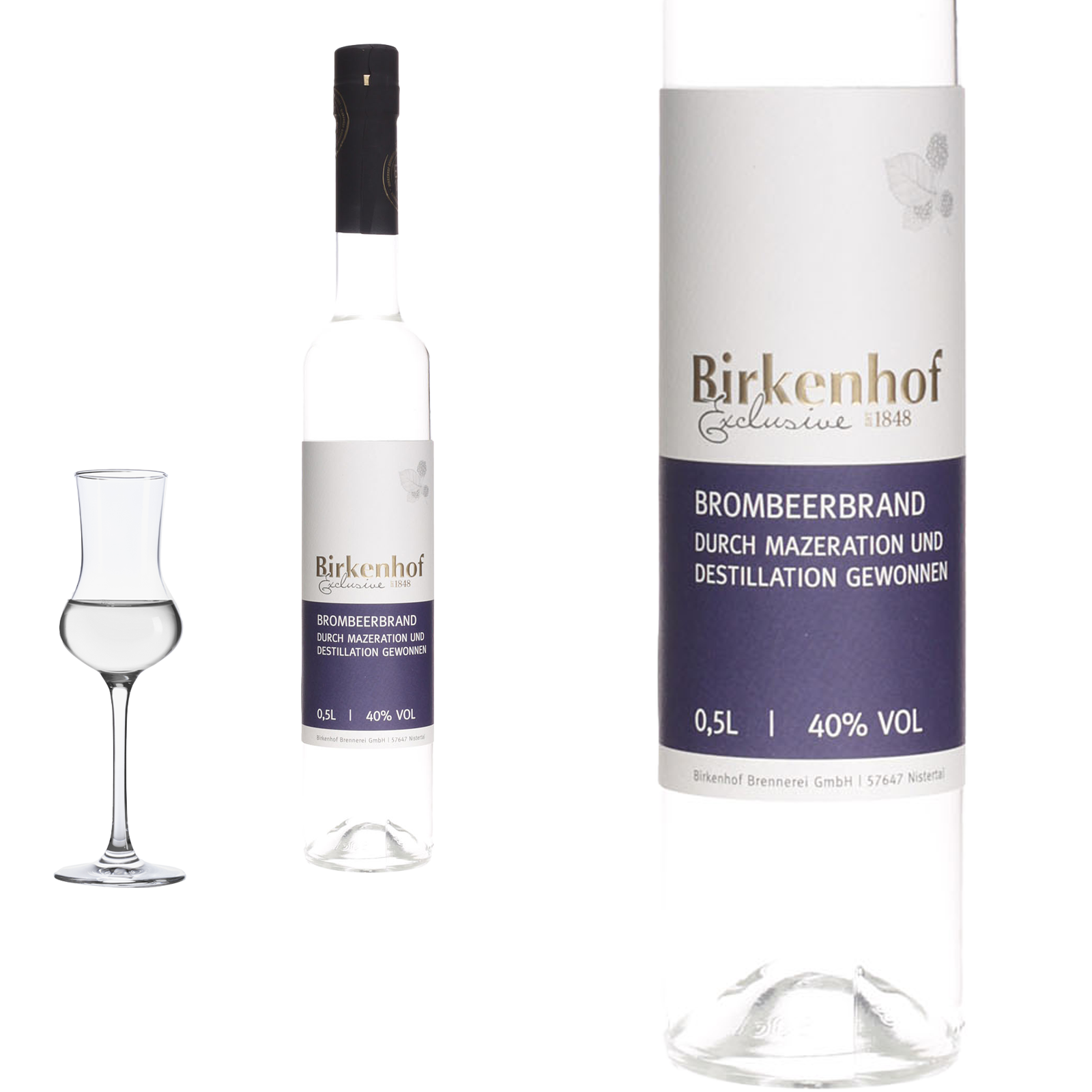 Birkenhof Brombeere mit Wodka 21%  0,7l