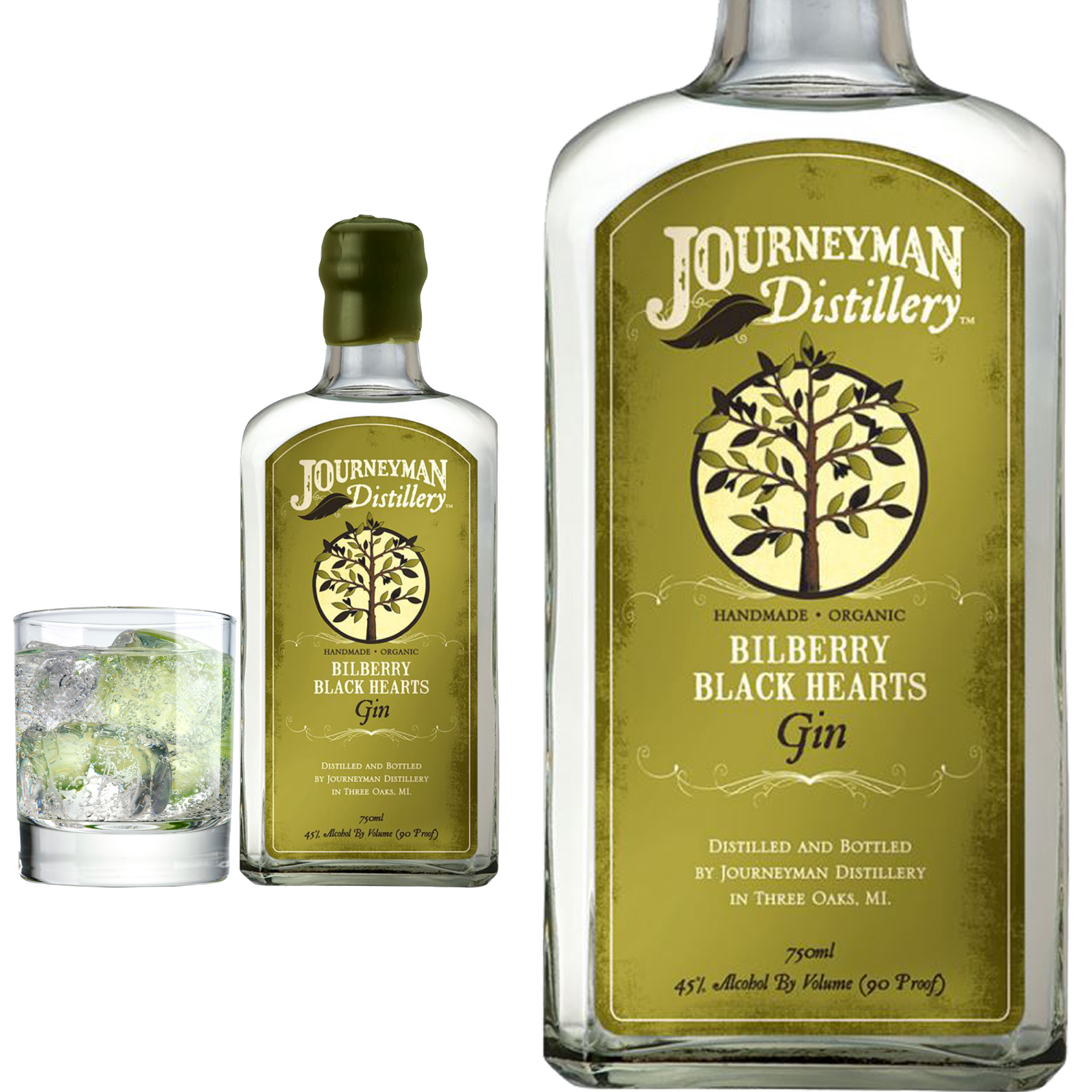 Journeyman Bilberry Black Hearts Gin 0,5 l