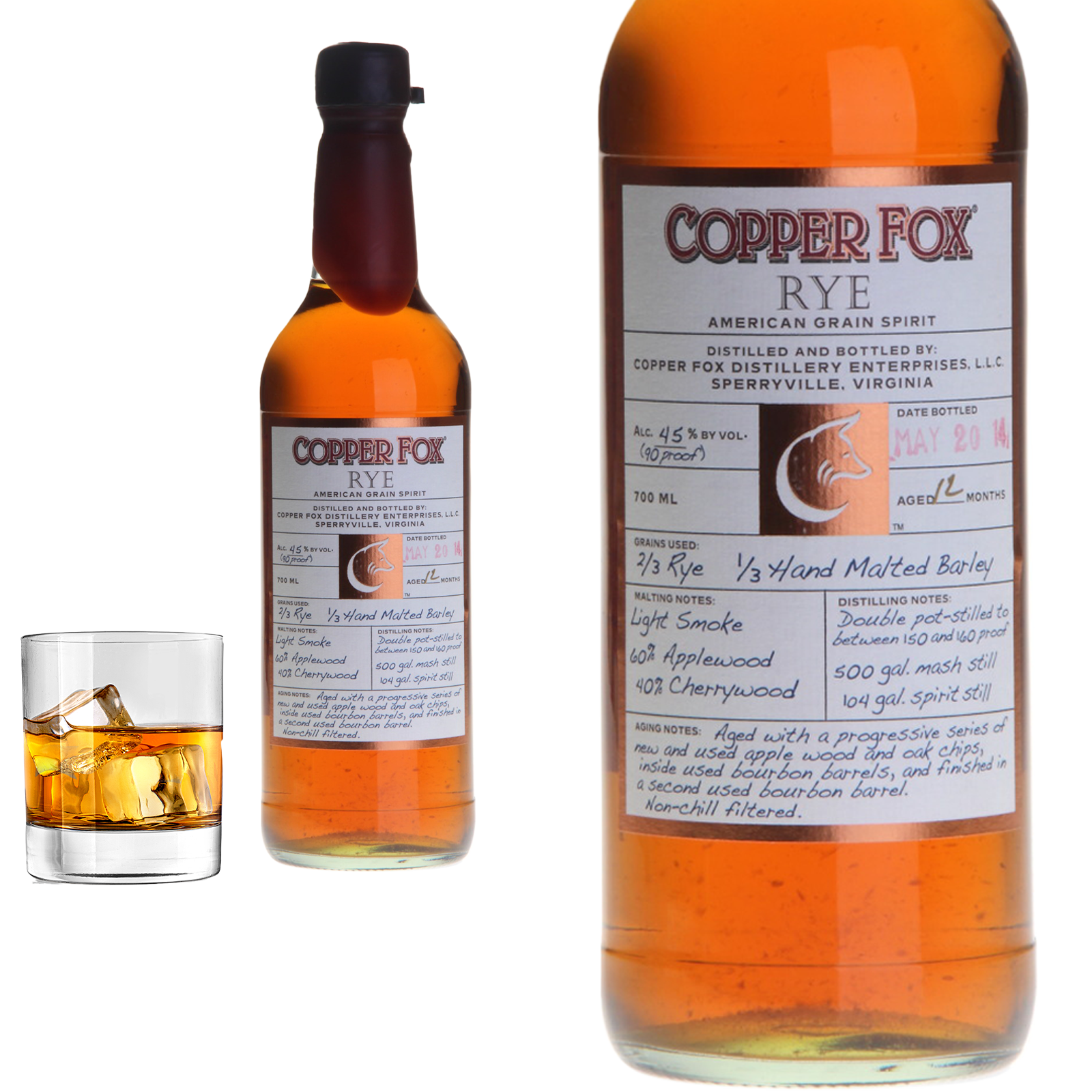 Copper Fox Rye American Grain Spirit Whisky